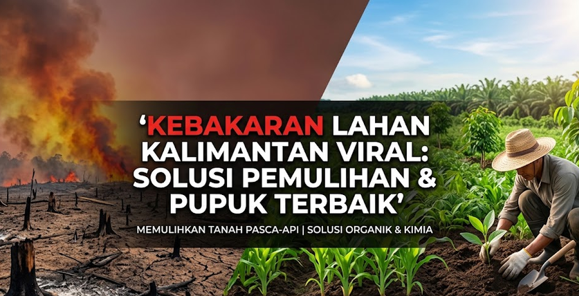 Solusi Pemulihan Tanah Pasca-Kebakaran di Kalimantan: Solusi Pupuk Organik & Kimia Jaya Tani Makmur